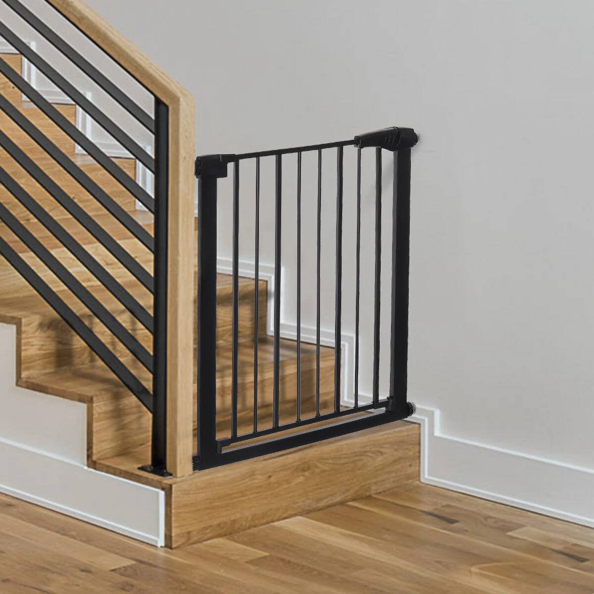 (image for) Extra Wide Baby Gate Baby Fences Kids Play Gate Large Pet Gate with Swing Door For Doorway Stairs