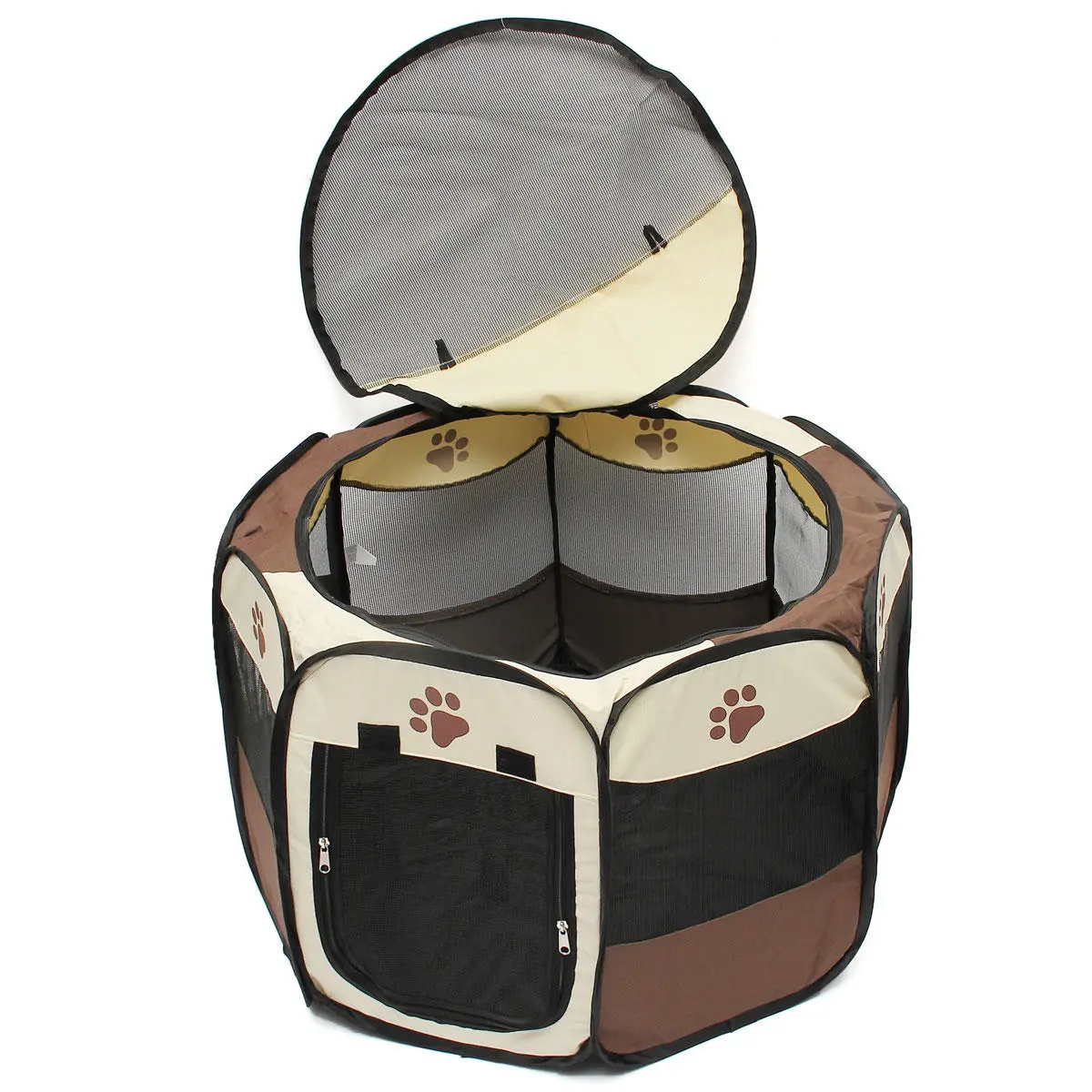 (image for) OxGord 45cm Pet Dog Cat Playpen Tent Portable Exercise Fence Kennel Cage Crate