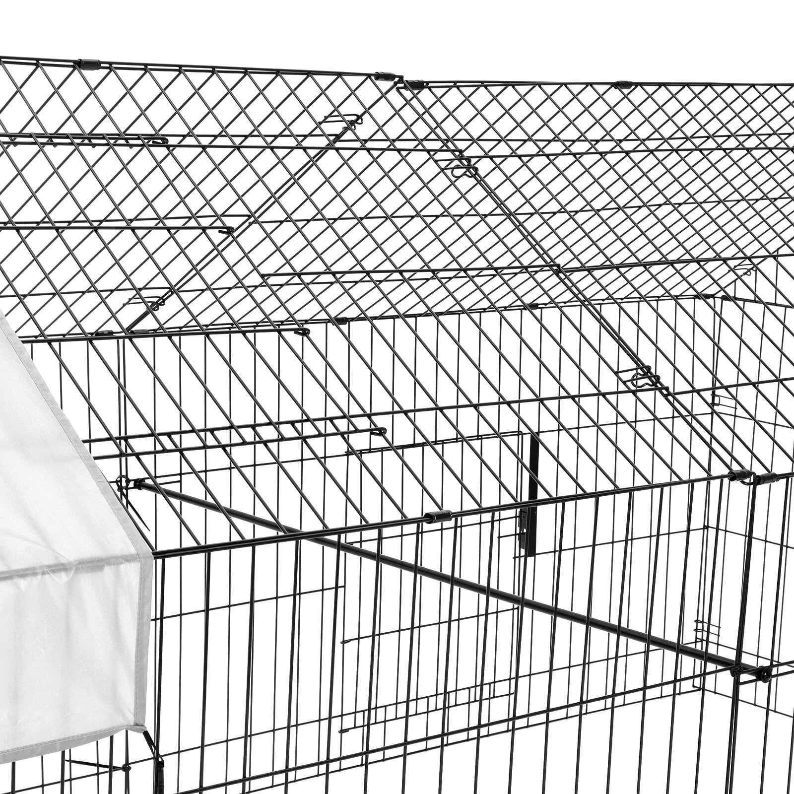 (image for) PawGiant 130'' Poultry Chicken Coop Hen House Hutch Backyard Run Nesting Box Outdoor Cage