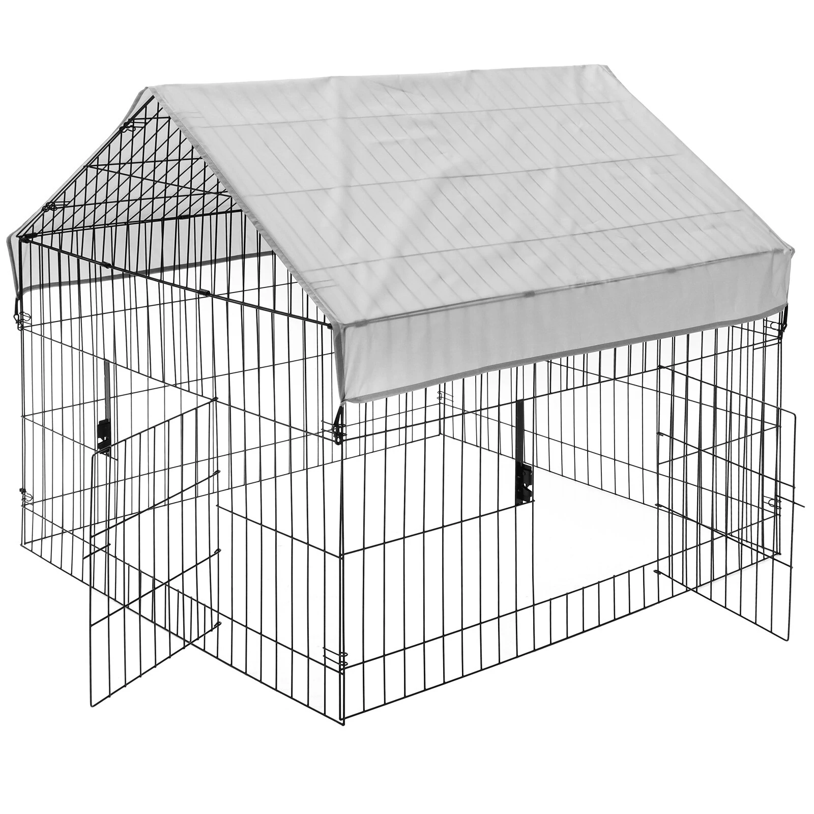 (image for) PawGiant 130'' Poultry Chicken Coop Hen House Hutch Backyard Run Nesting Box Outdoor Cage