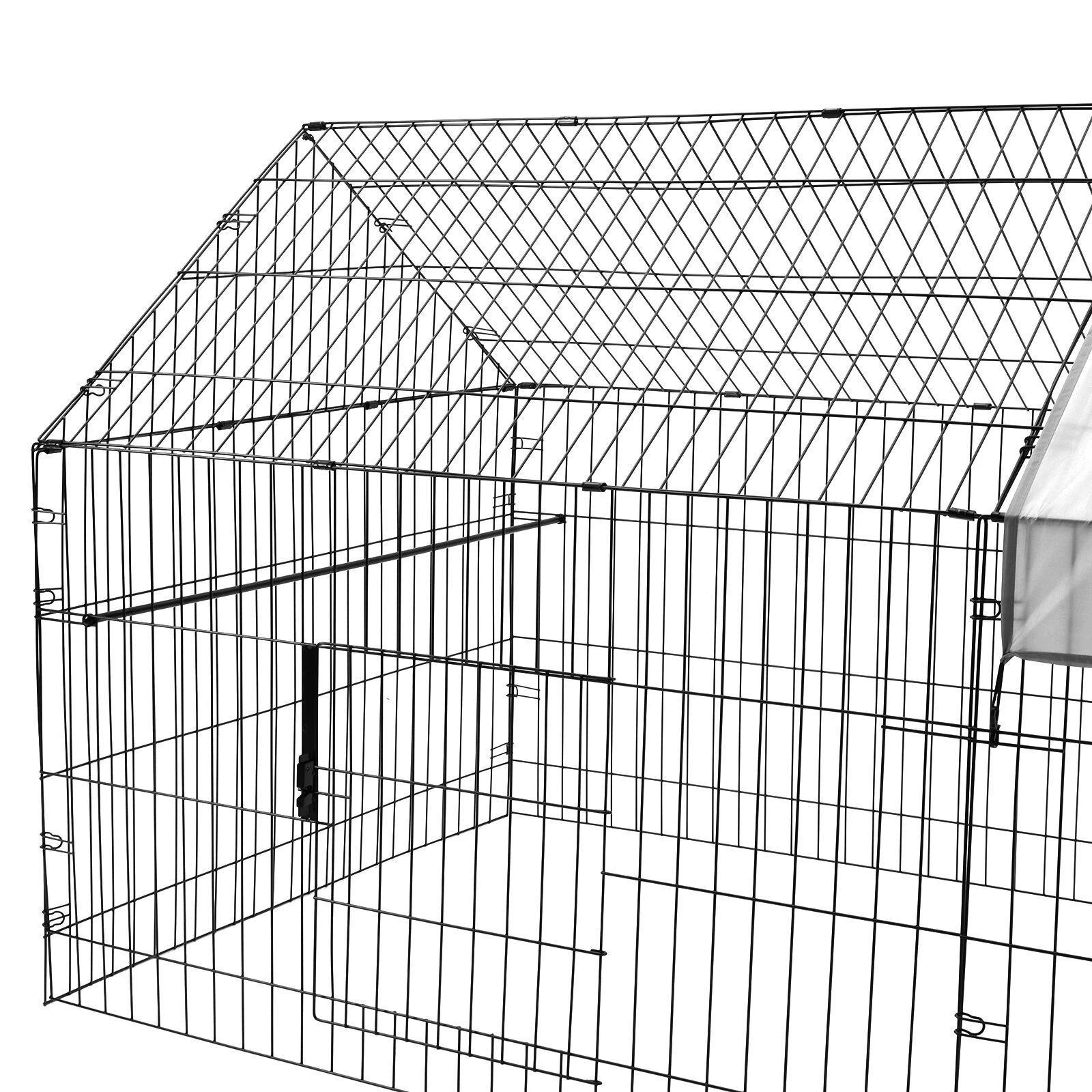 (image for) PawGiant 130'' Poultry Chicken Coop Hen House Hutch Backyard Run Nesting Box Outdoor Cage