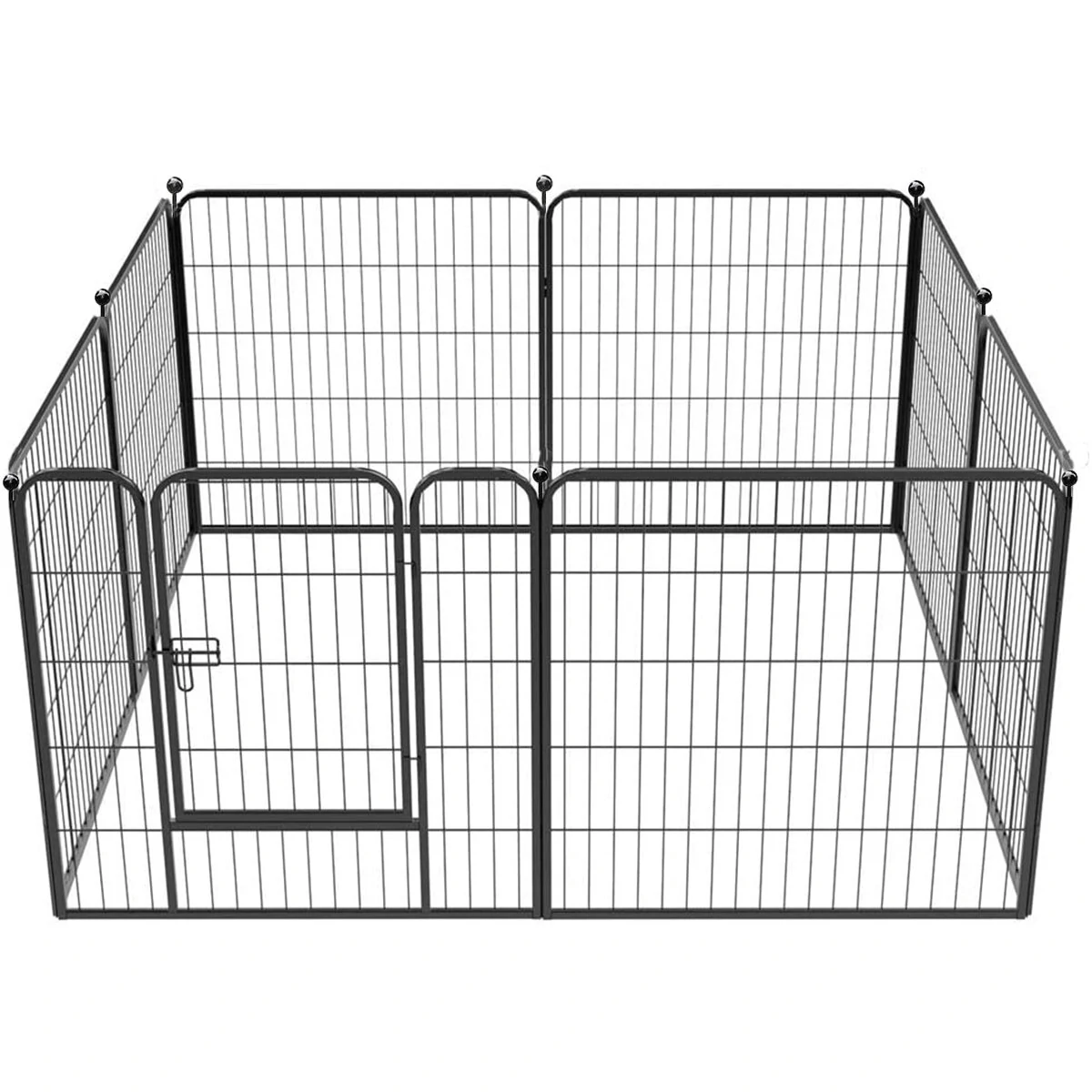(image for) PawGiant Dog Pen 8 Panels 40" Height RV Dog Fence Outdoor Playpens Exercise Pen for Dogs Metal Protect Design Poles Foldable Barrier with Door