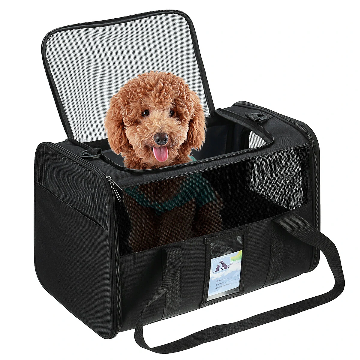 (image for) Pet Carrier Airline Approved, Soft-Sided Cat Carriers for Medium Cats Small Cats, Softy Dog Carriers for Small Dogs Medium Dogs